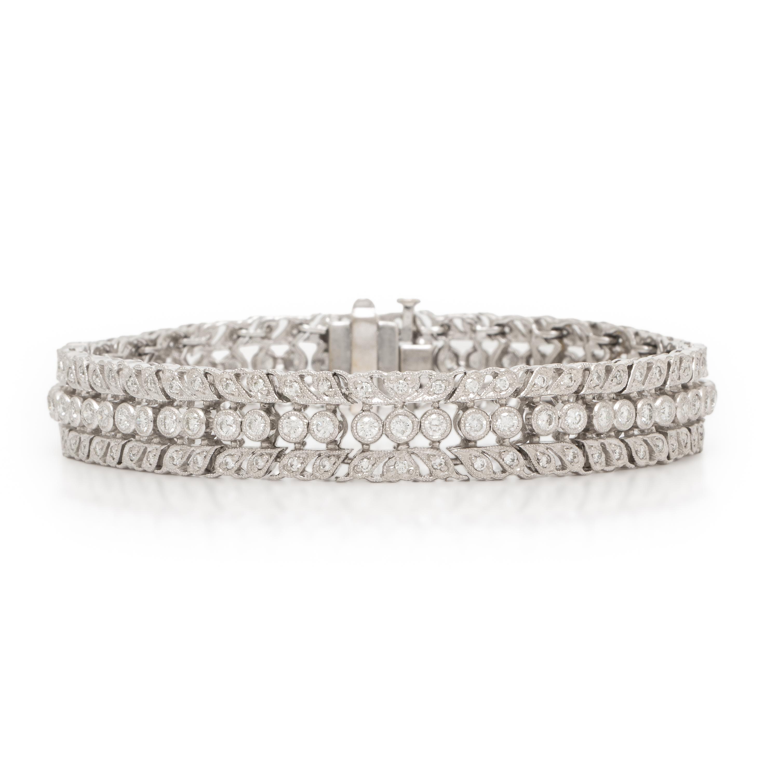 Platinum and Diamond Bracelet