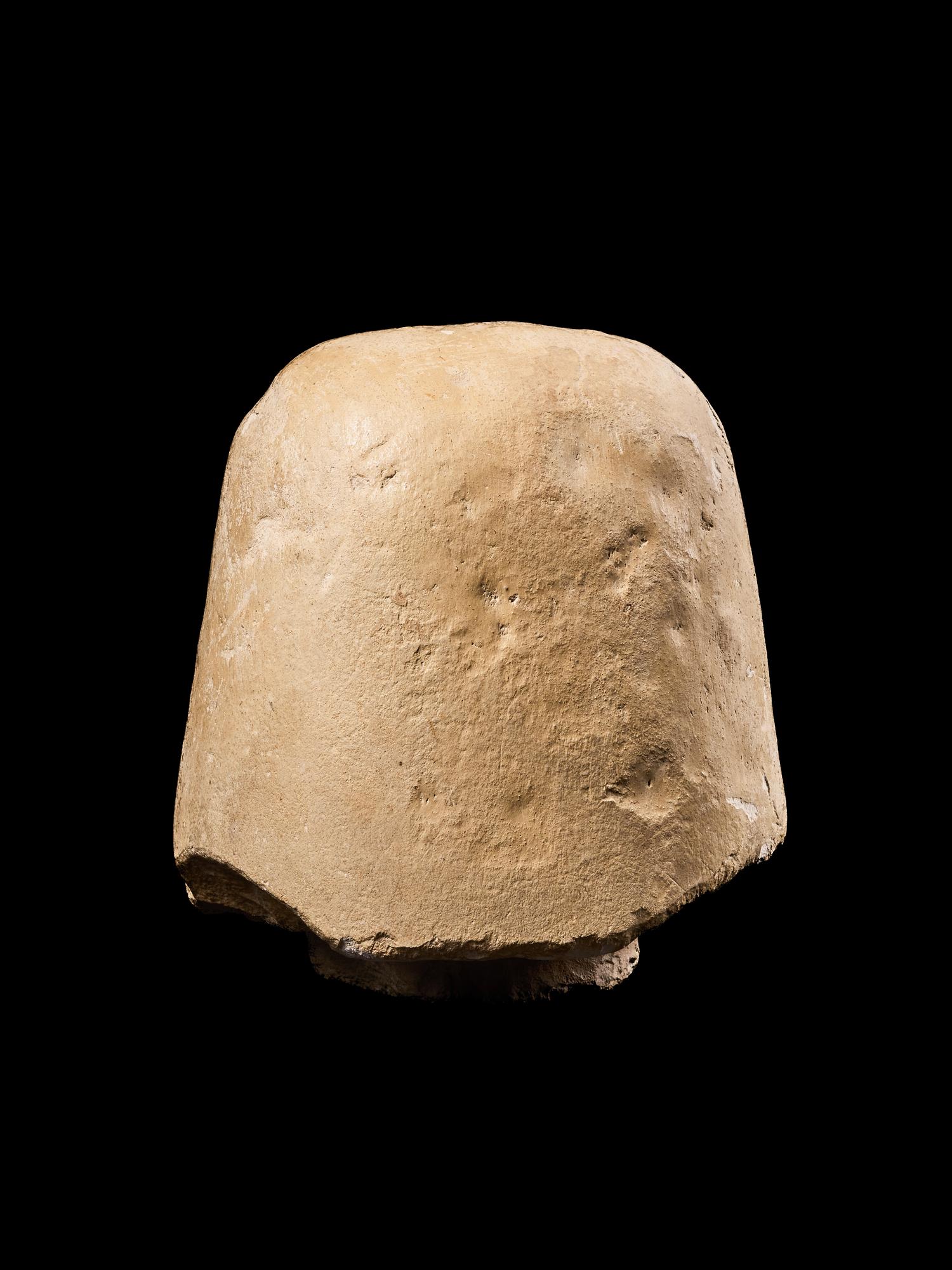 An Egyptian Limestone Canopic Jar Lid for Imseti