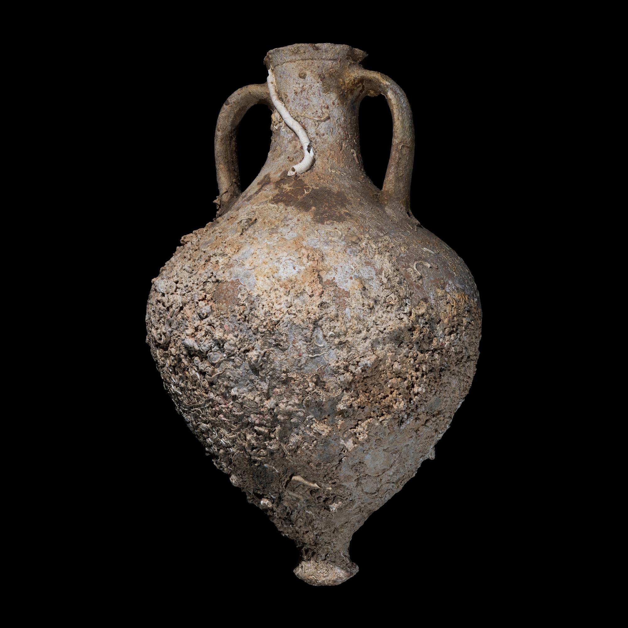 A Roman Terracotta Amphora with Marine Encrustation