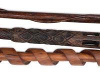 Three Carved Folk Art Canes