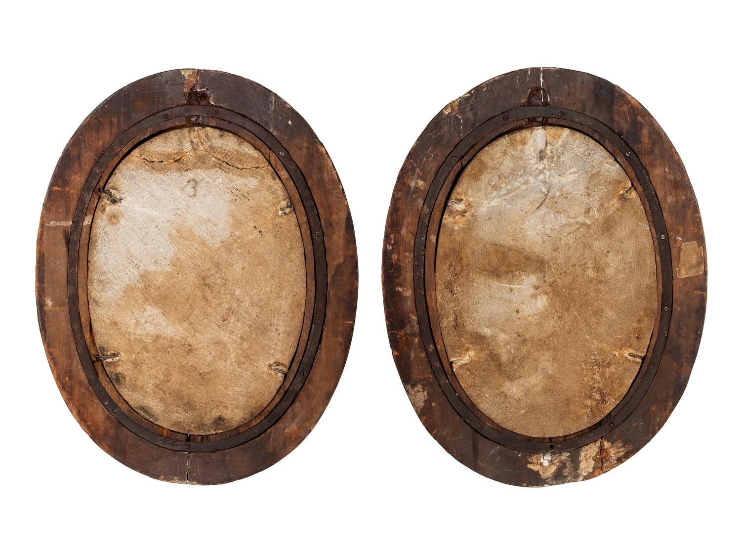 A Pair of Grand Tour Ceramic Bas Relief Plaques Depicting Roman Emperors