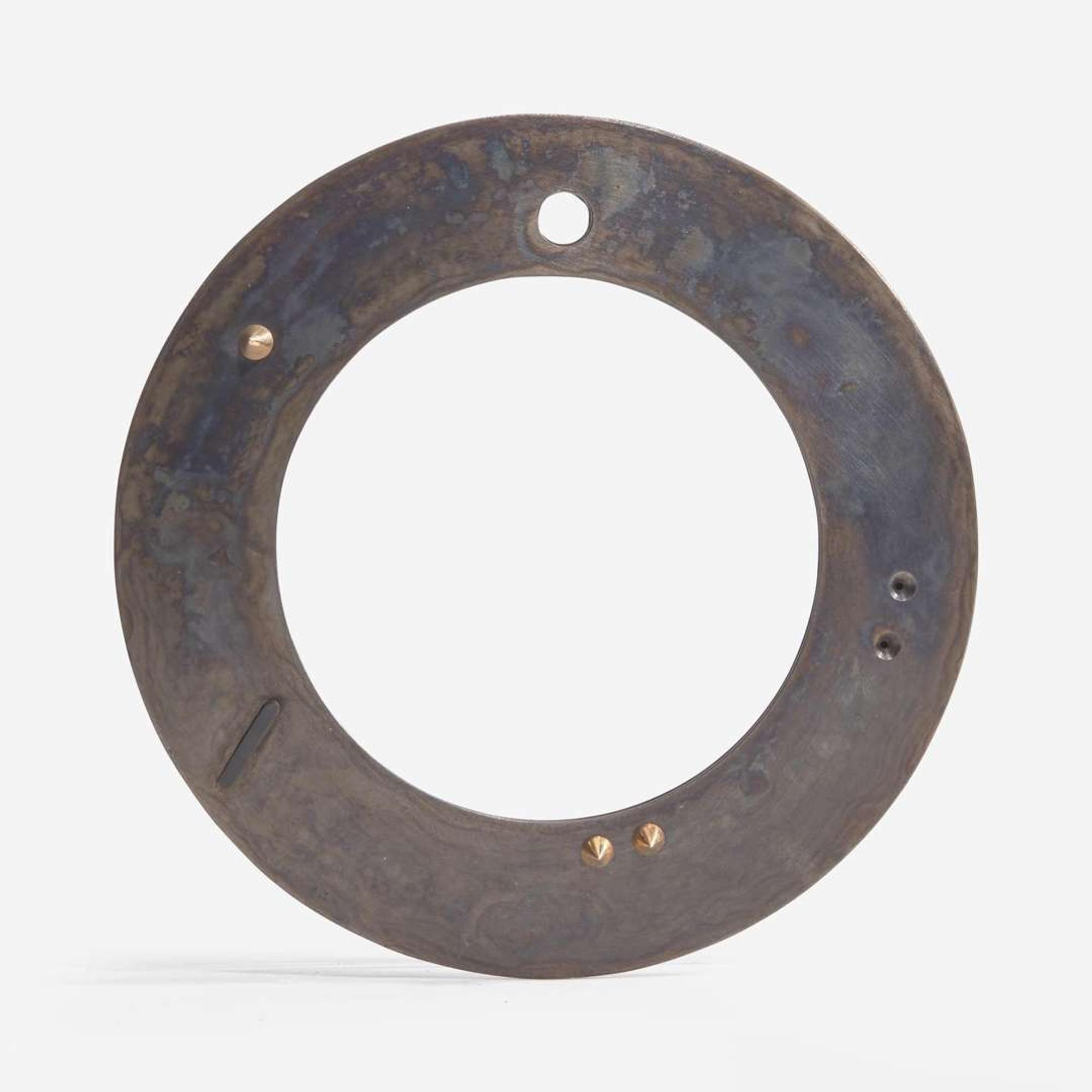 Karl Bungerz (American, b. 1954) Steel and Gold Bangle Bracelet, USA, circa 1980