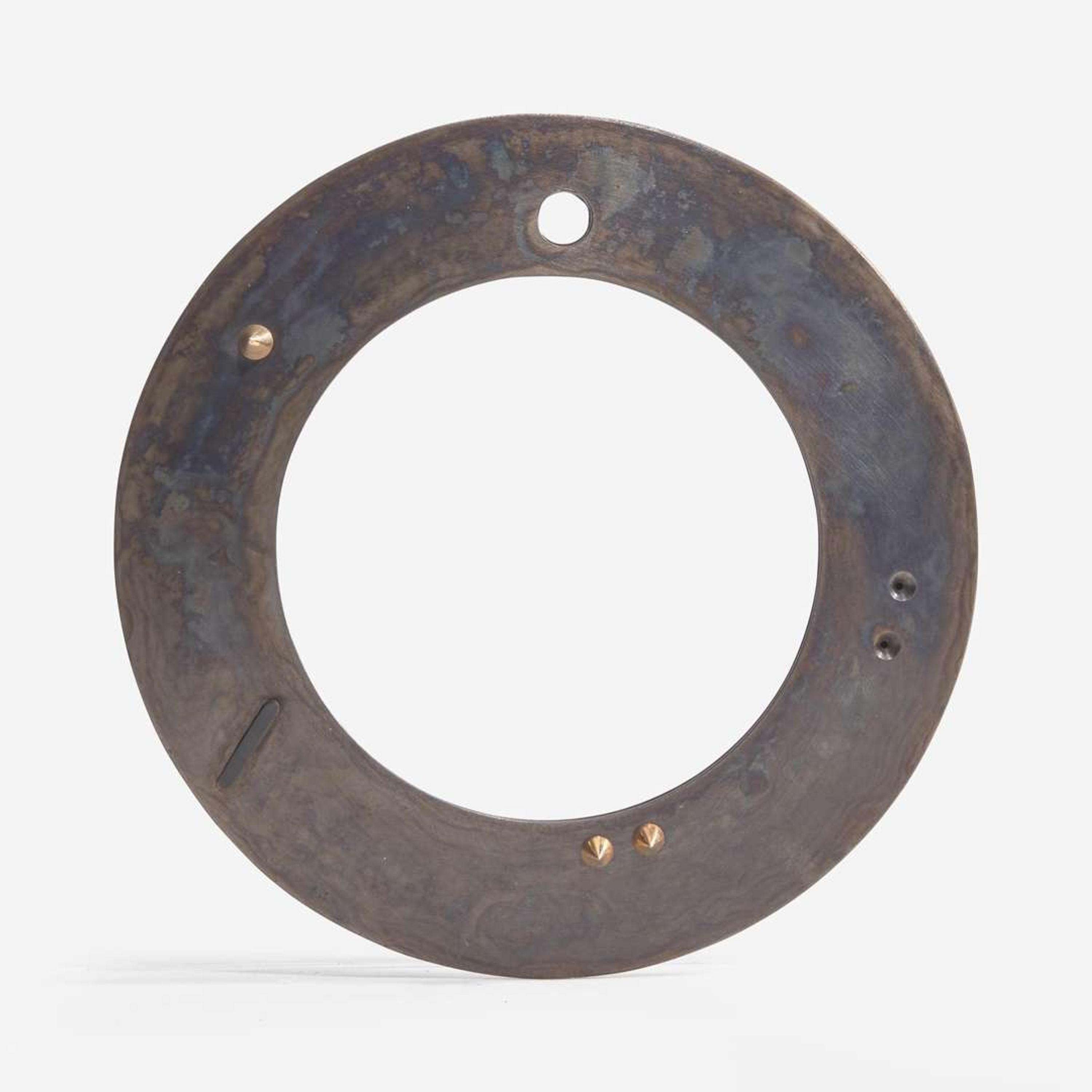 Karl Bungerz (American, b. 1954) Steel and Gold Bangle Bracelet, USA, circa 1980