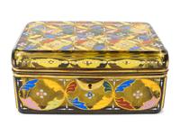 A Continental Enameled Glass Box — EARLY 20TH CENTURY
