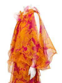 Pierre Cardin Haute Couture Ruffle Gown, 1990-2000s