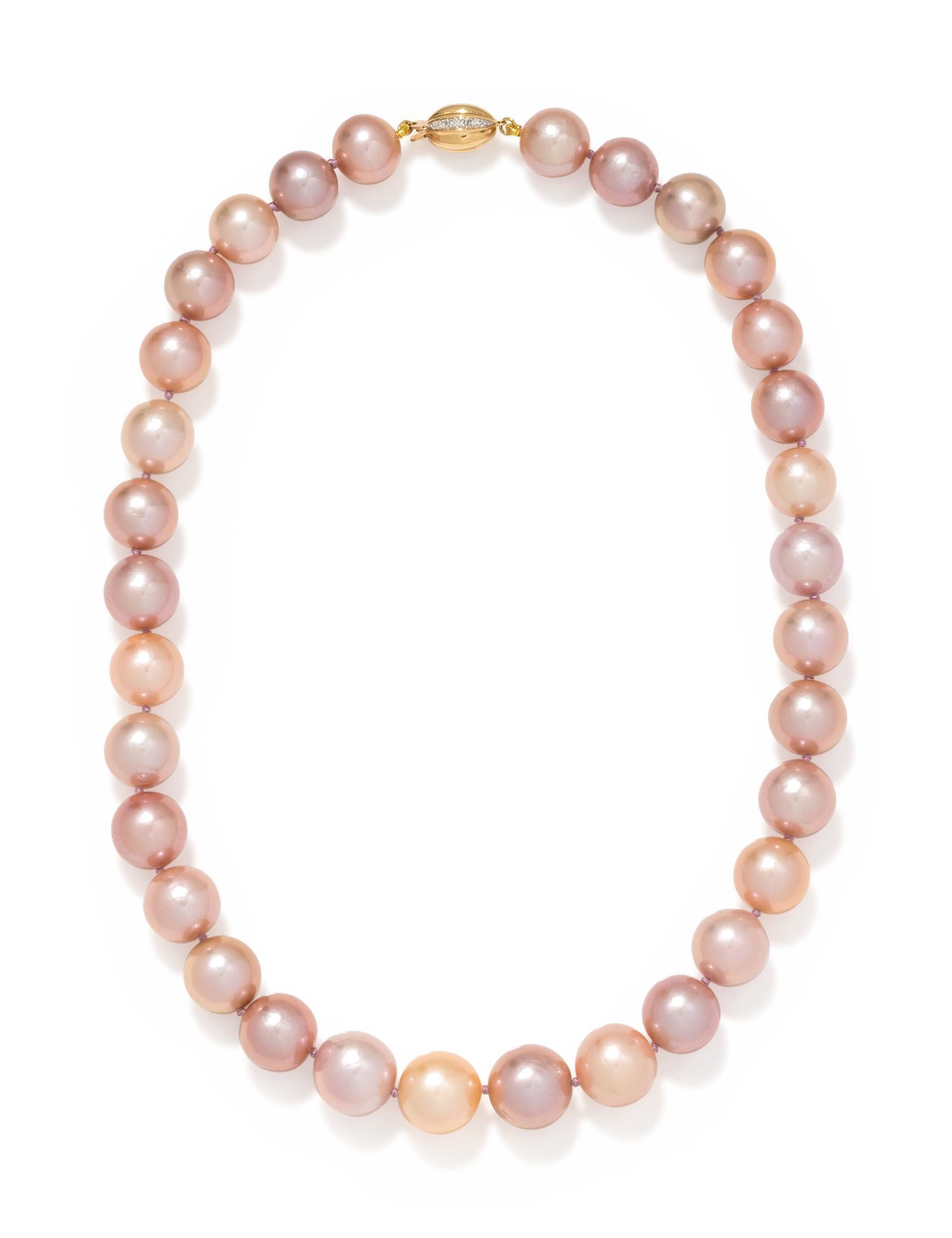 CULTURED PINK SOUTH SEA PEARL NECKLACE