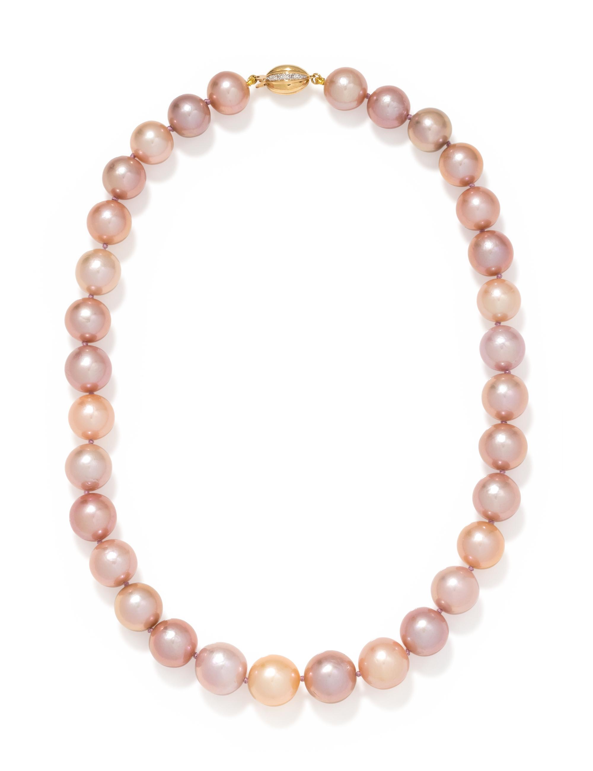 CULTURED PINK SOUTH SEA PEARL NECKLACE