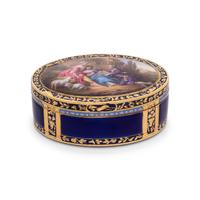 A Louis XVI Gold and Enamel Snuff Box