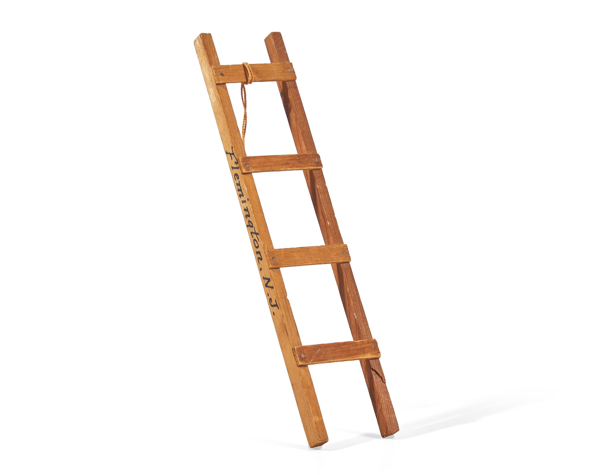 [Sendak, Maurice] [Lindbergh, Charles] Lindbergh Kidnapping Souvenir Wooden Ladder