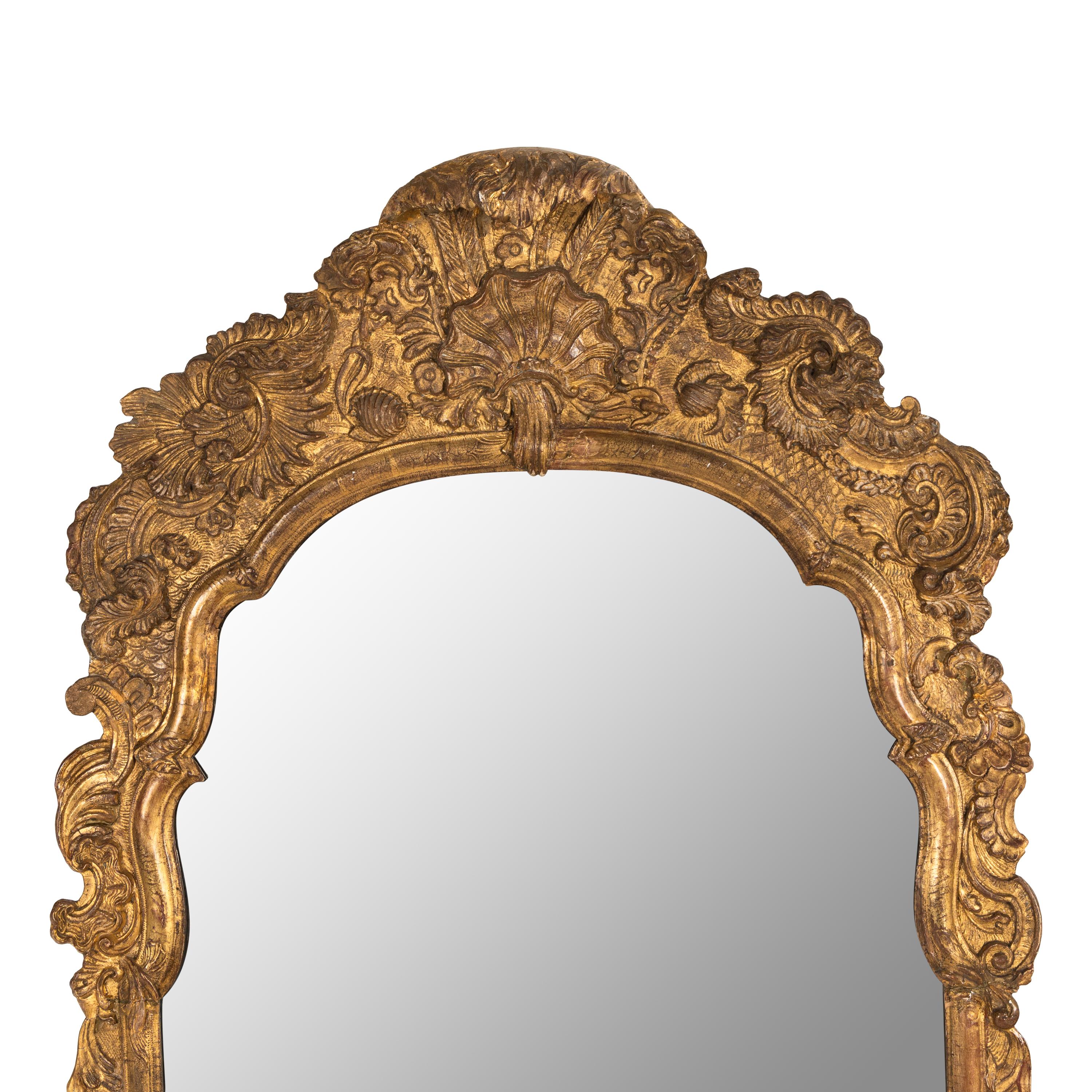 A Continental Giltwood Mirror