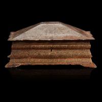 An Indian koftgari casket