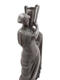 A Continental Bronze Figure of a Classical Maiden with an Ewer