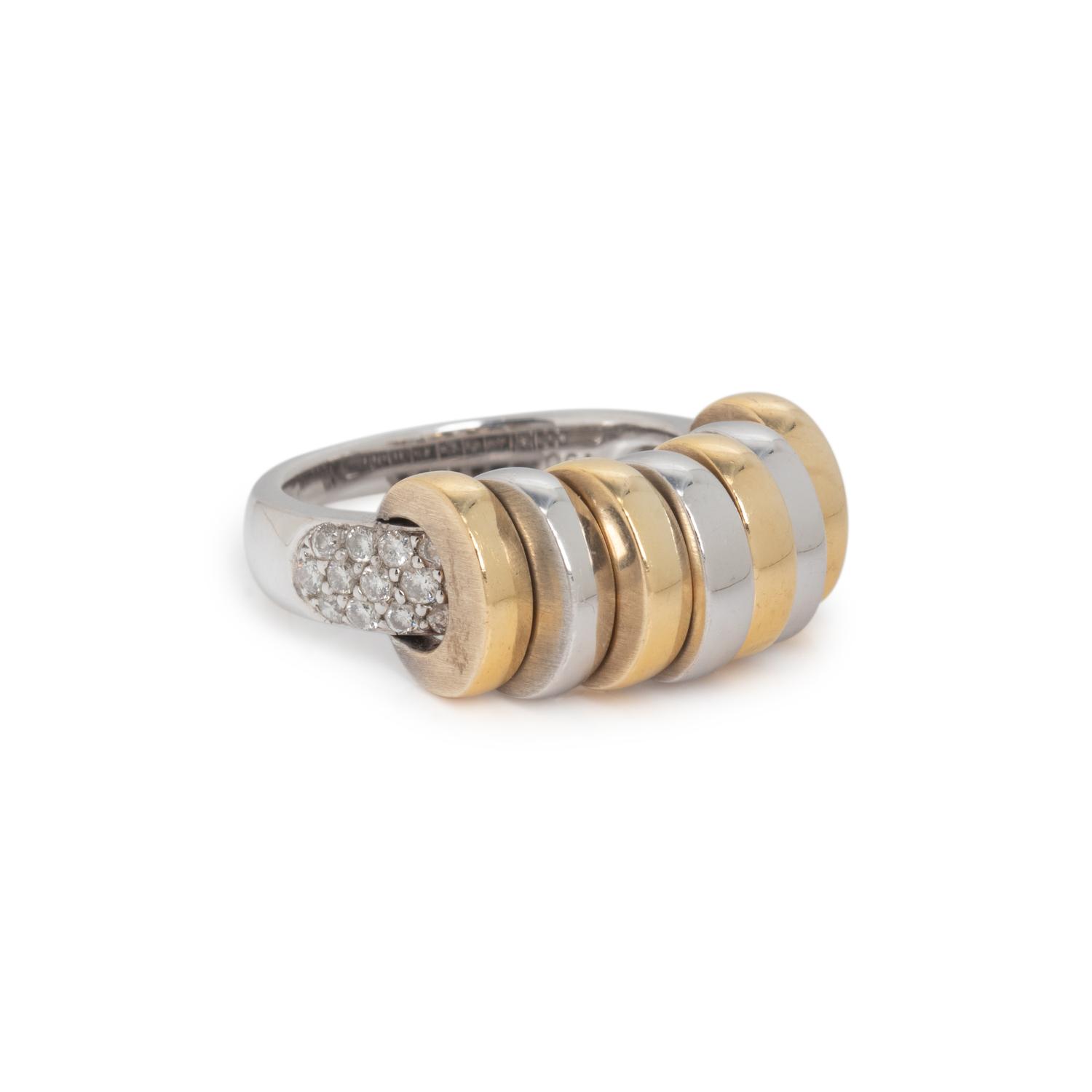 BICOLOR GOLD AND DIAMOND RING