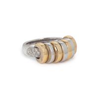 BICOLOR GOLD AND DIAMOND RING