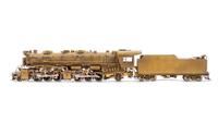 A United Scale Models Brass HO-Gauge 2-6-6-2 Locomotive and Tender