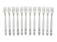 Twelve Georg Jensen Silver Seafood Forks