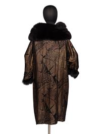 Lamé and Fox Fur Coat, c.1920's