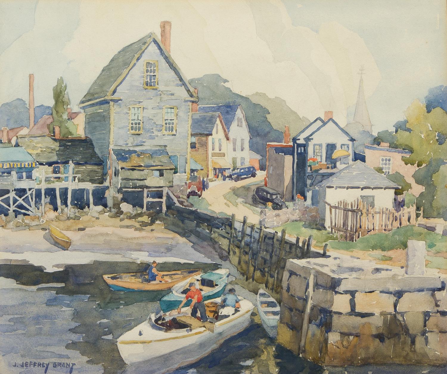 James Jeffrey Grant, (American, 1883-1960), The Pier