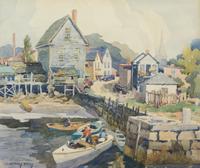 James Jeffrey Grant, (American, 1883-1960), The Pier