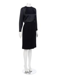 Chanel Black Dress Suit Ensemble,