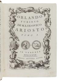 ARIOSTO, Ludovico (1474-1533). Orlando Furioso. Venice: Zatta, 1772-1773.