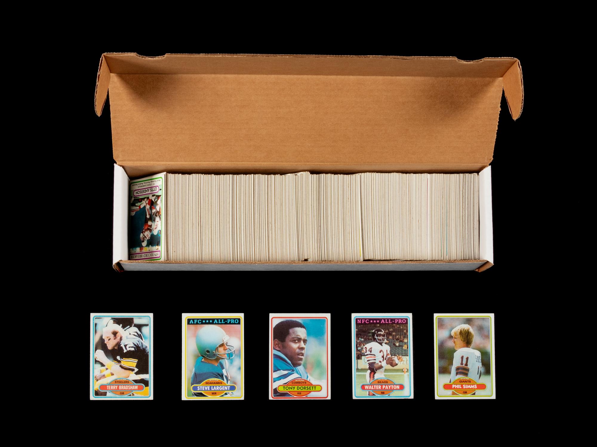 A Complete Set of 1980 Topps Football Cards (528/528)