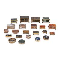 A Collection of Twenty-Two Stone Boxes