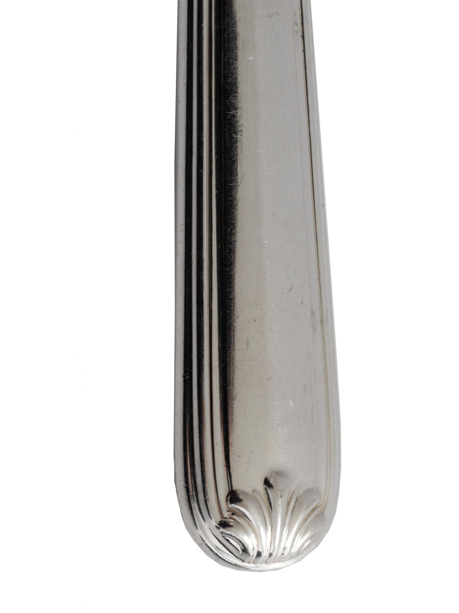 An English Silver Flatware Service
