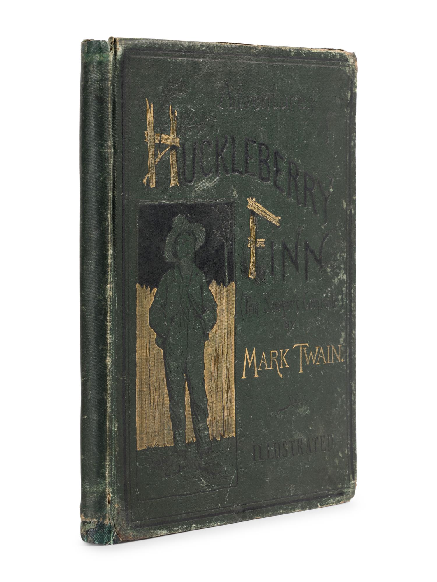 CLEMENS, Samuel Langhorne (“Mark Twain”) (1835-1910). The Adventures of Huckleberry Finn. New York: Charles Webster, 1885.
