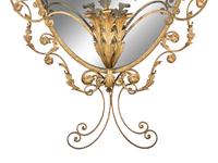 An Italian Gilt Iron Console Table and Mirror