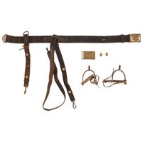 A group of 14 items identified to Captain William L. Curry, Company K, 1st Ohio Volunteer Cavalry, incl. inscribed Model 1840 US Army regulation cavalry saber, belt plate, spurs, and tintype.