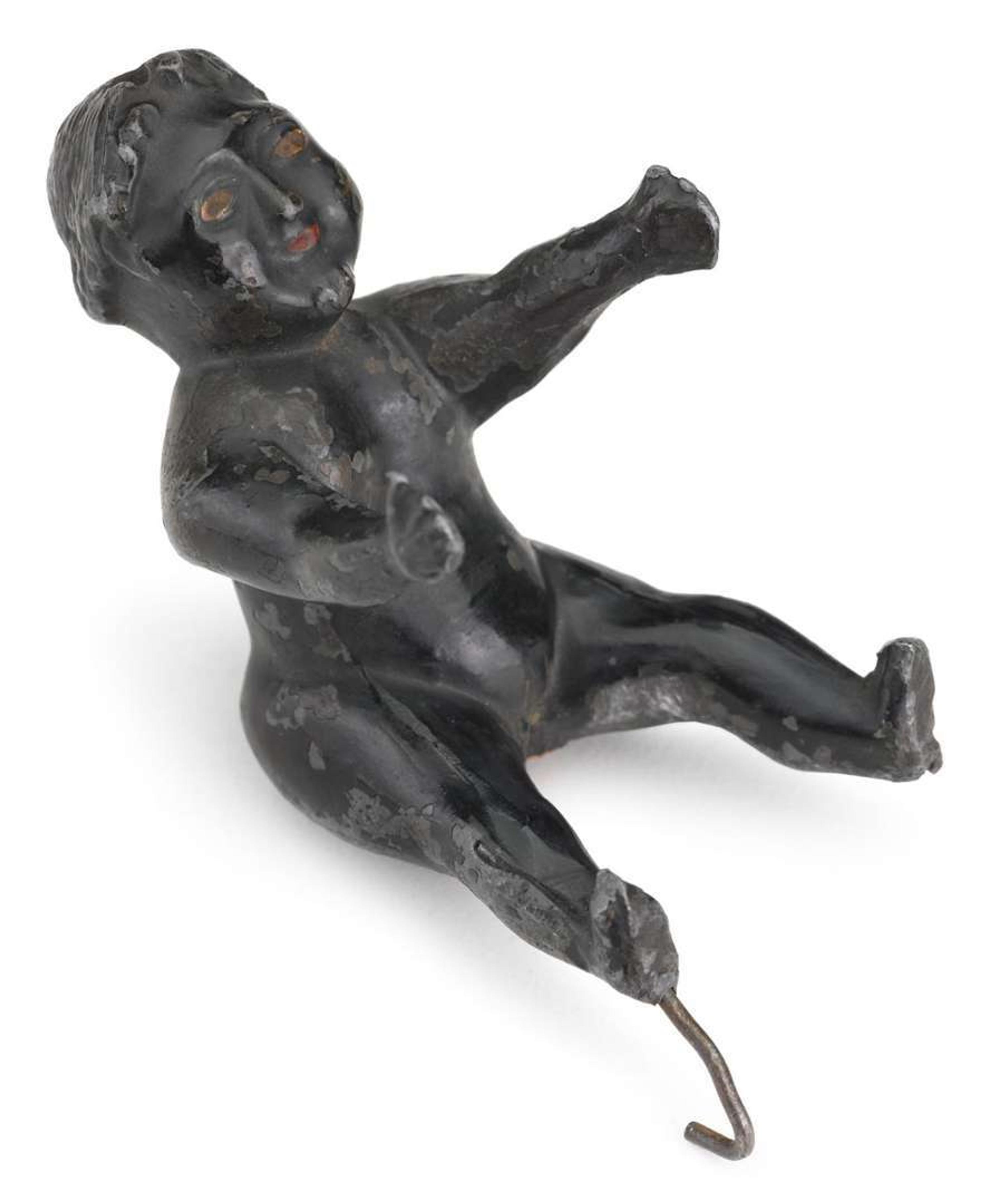 An extremely rare painted cast iron and lead mechanical "Coasting Bank" design attributed to charles a. bailey (1848-1926) for j. & e. stevens co., cromwell
