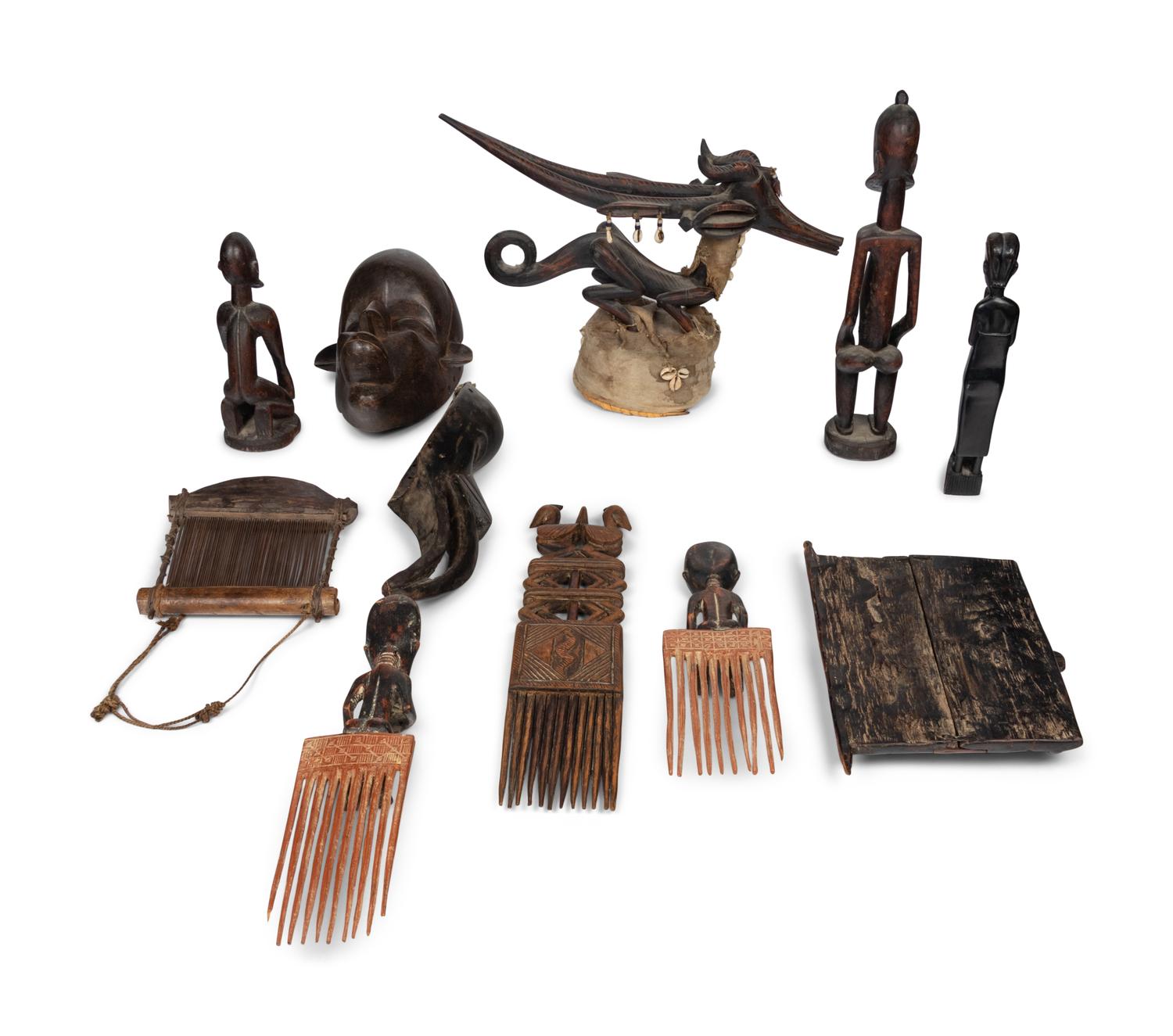 Eleven African and Oceanic Tribal Articles