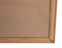 A Friedman Brothers George III Style Rose-Tinted Glass and Giltwood Mirror