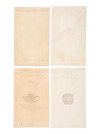 [CIVIL WAR]. 3 CDVs of officers KIA or DOW at Fort Wagner incl. Robert Gould SHAW, Gen. George C. STRONG, and Haldimand S. PUTNAM.