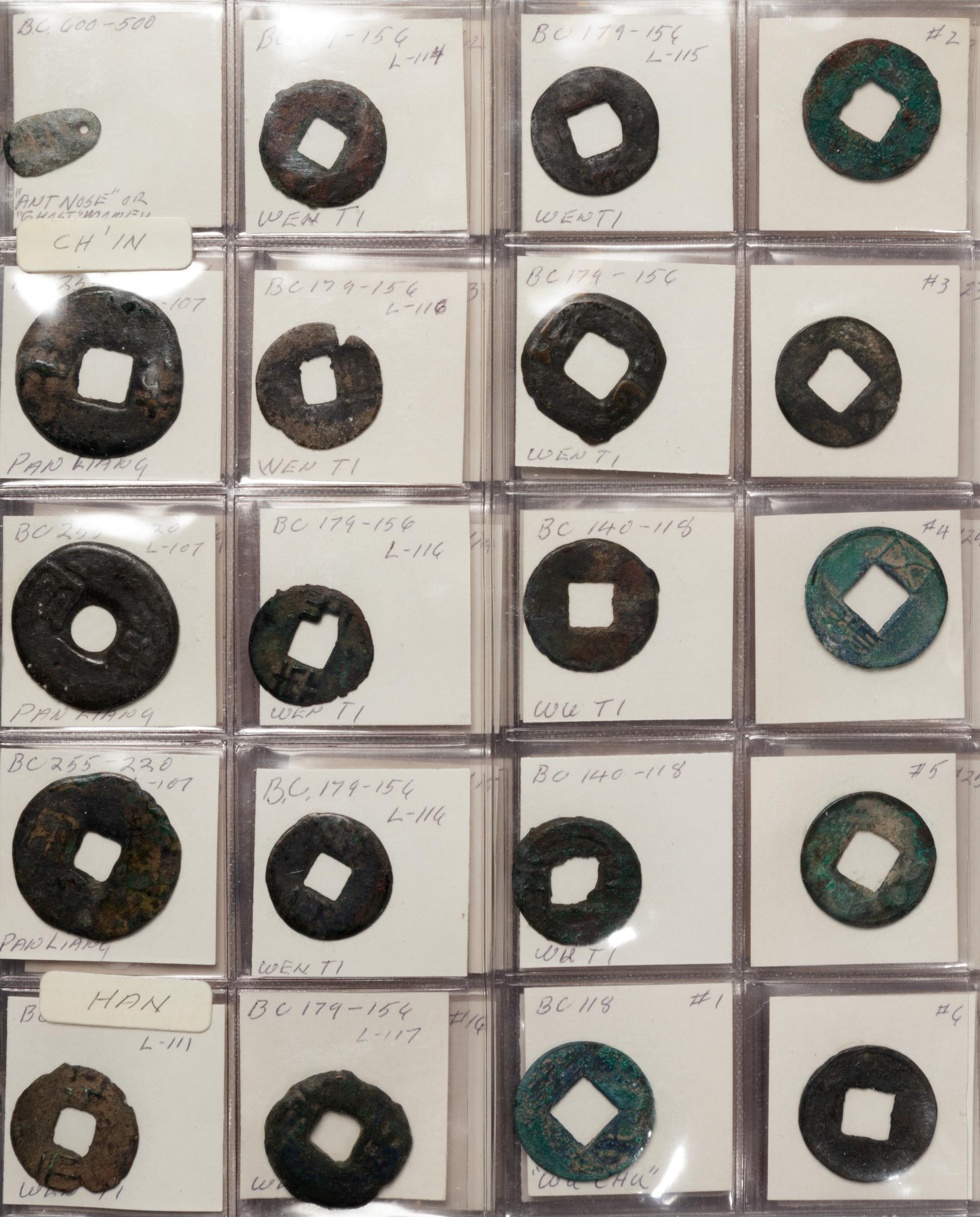 A Large Collection of Chinese Coins and Pendants