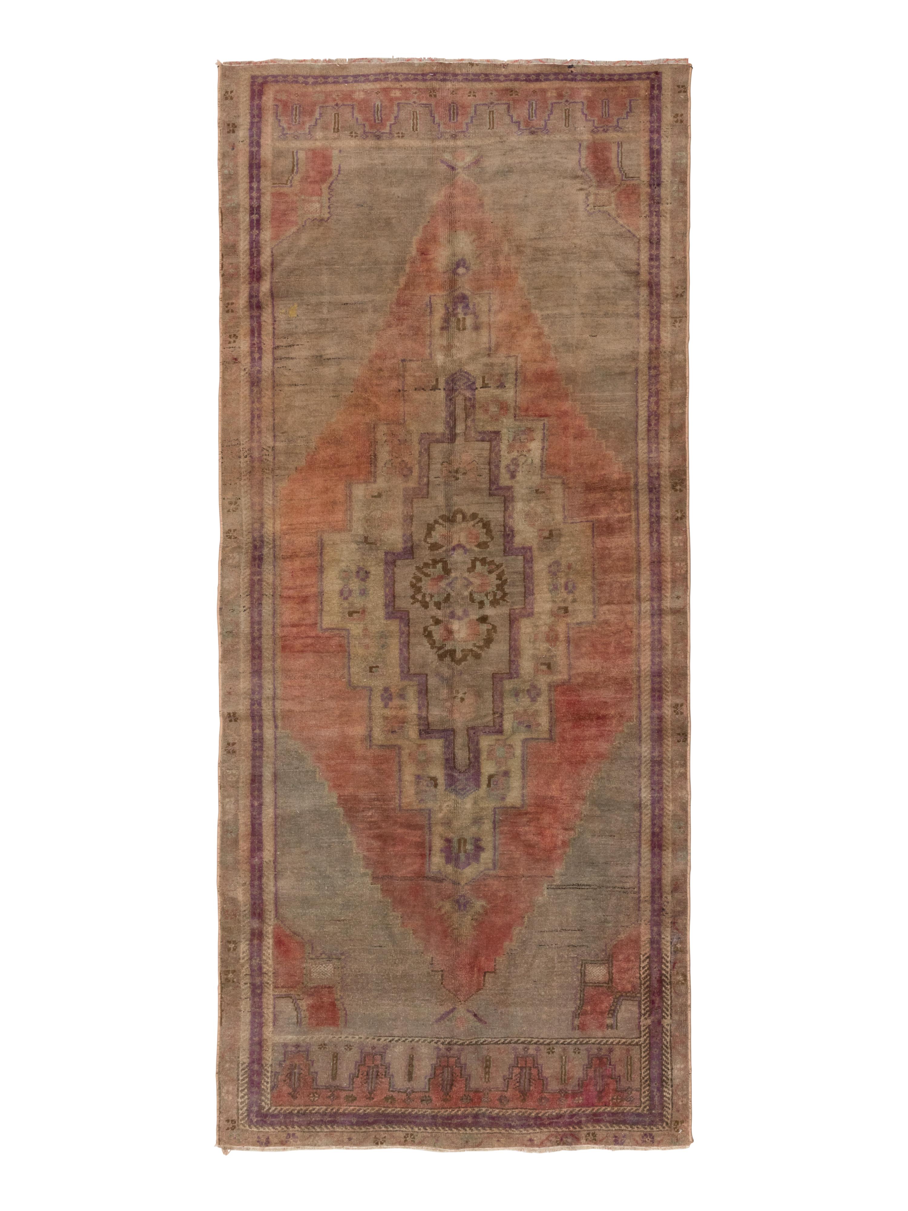 An Oushak Corridor Carpet