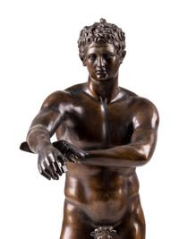 An Italian Bronze Figure of an Athlete After the Antique