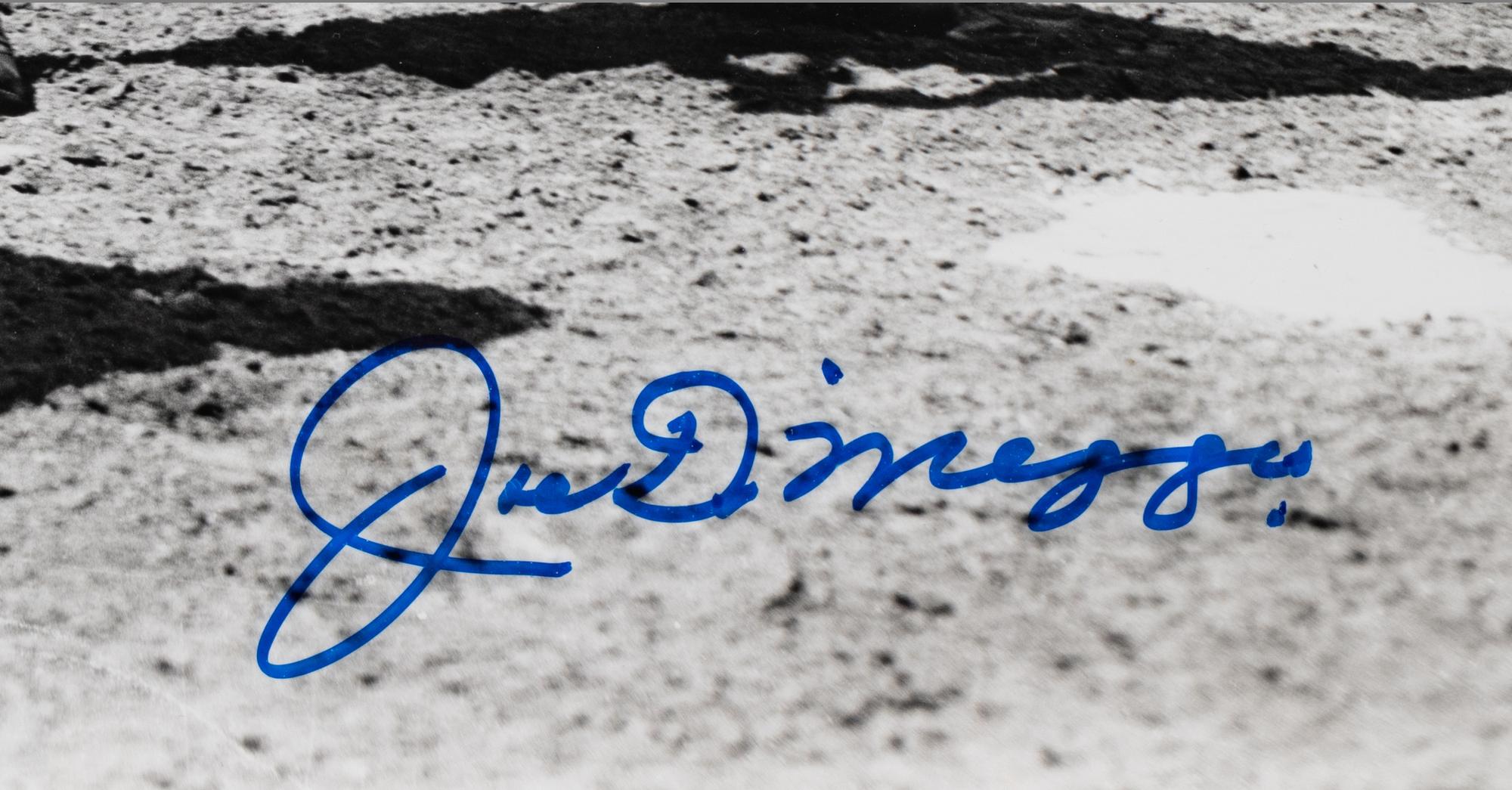 A Joe DiMaggio Signed Autograph Large Format Photograph (Beckett Authentication Services BAS Certified),