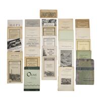 [California Agriculture]. A small group of books and pamphlets related to the farming of hops, grapes, olives, raisins, etc.