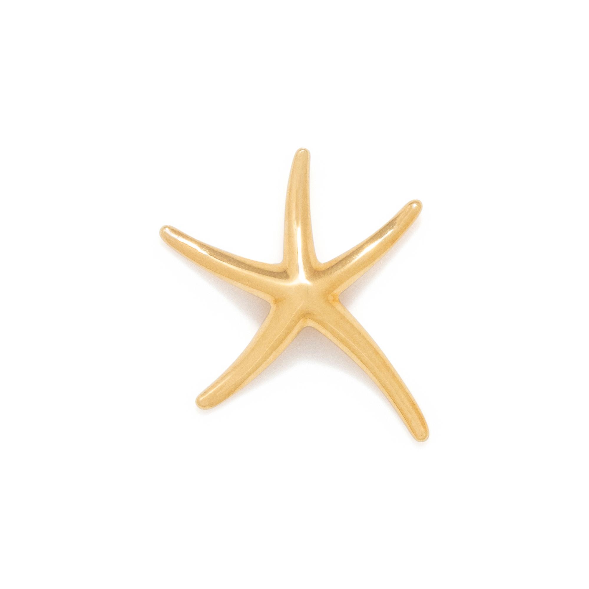TIFFANY & CO., ELSA PERETTI, YELLOW GOLD STARFISH PENDANT