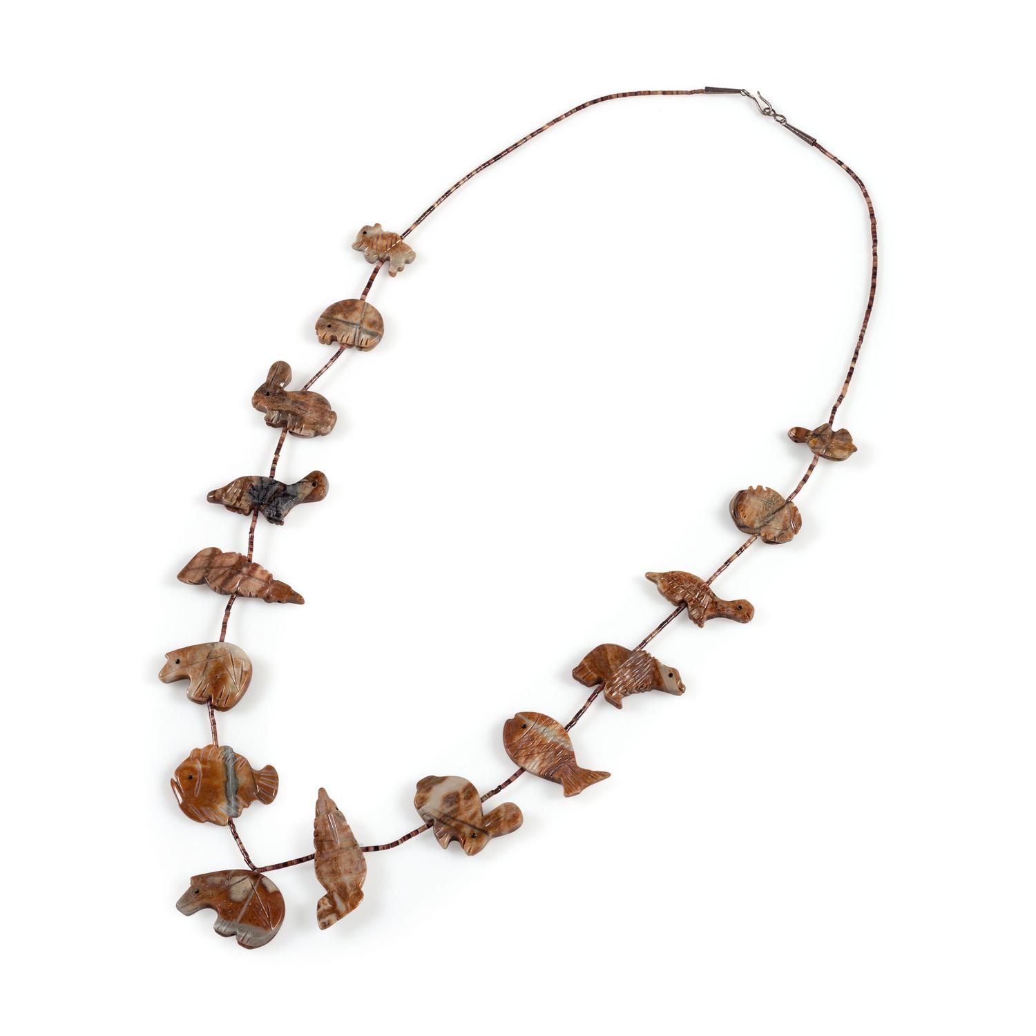 Zuni Single-Strand Fetish Necklace