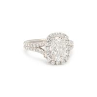 PLATINUM AND DIAMOND RING