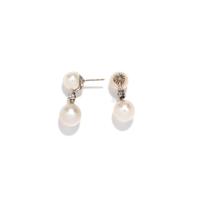 CULTURED PEARL AND DIAMOND SET