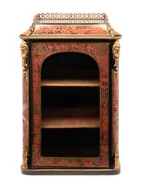 A Napoleon III Style Gilt Bronze Mounted Boulle Marquetry Hanging Cabinet