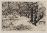 Seymour Haden, (British, 1818-1910), A Sunset in Ireland, Egham Lock, and The Three Sisters (a group of 3 etchings)