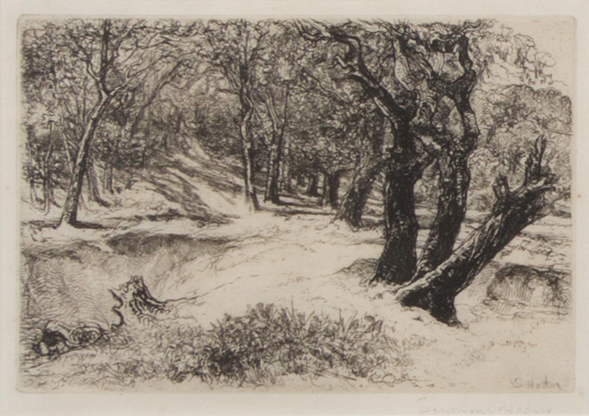 Seymour Haden, (British, 1818-1910), A Sunset in Ireland, Egham Lock, and The Three Sisters (a group of 3 etchings)