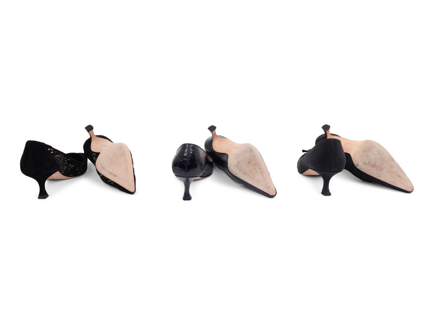 Nine Pairs of Manolo Blahnik Shoes