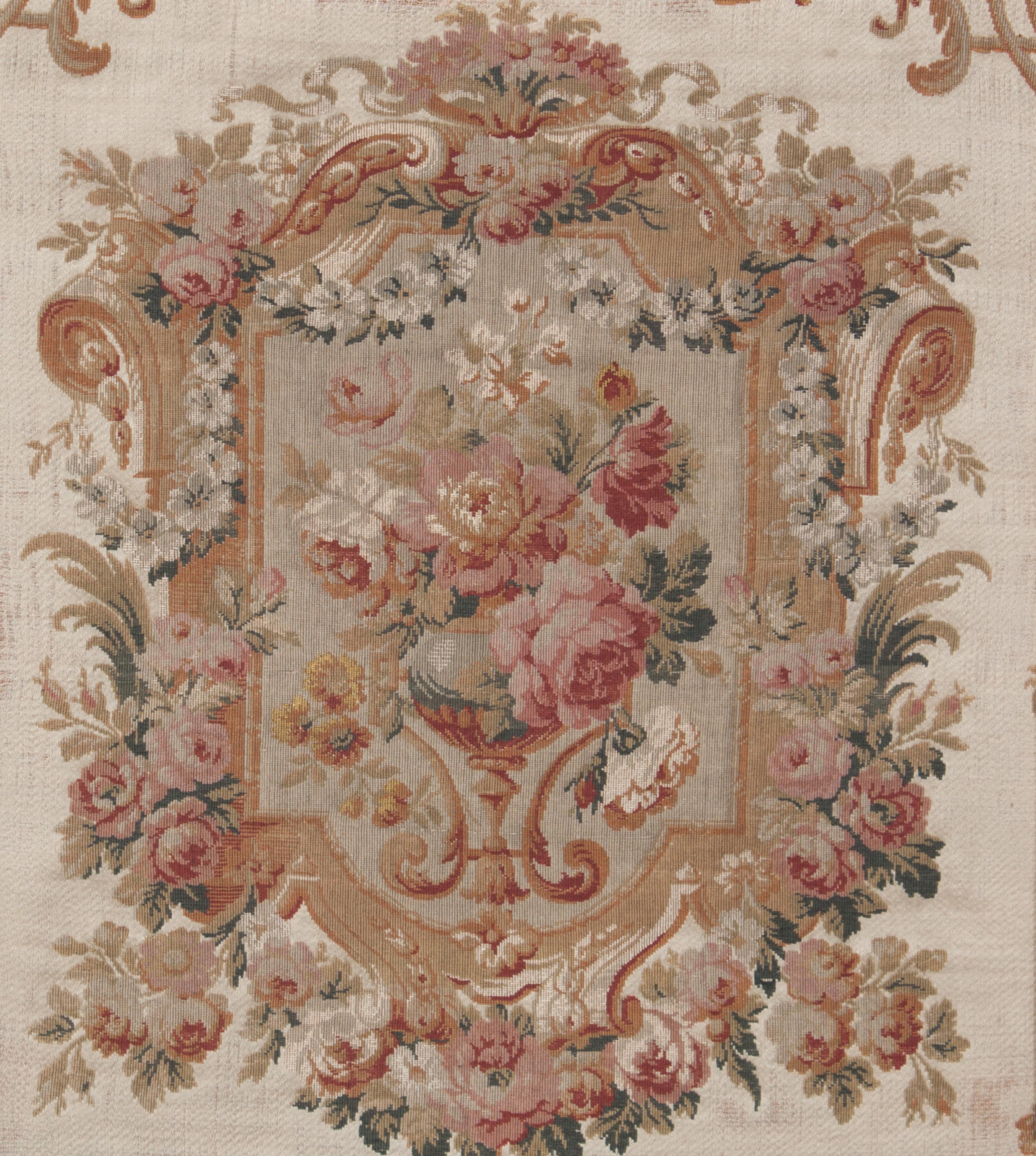 A French Aubusson Tapestry Panel Height of frame 24 1/4 x width 20 inches. — 19TH CENTURY
