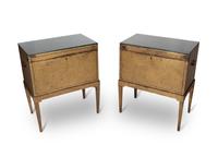 A Pair of Chinese Export Lacquer Chests on Stands